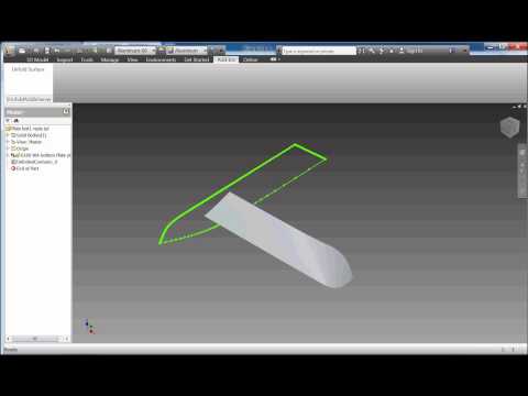 Inventor Unfold Hull Surface