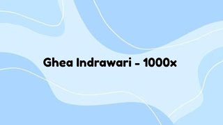 Download lagu Ghea Indrawari - 1000x | Lirik Lagu mp3