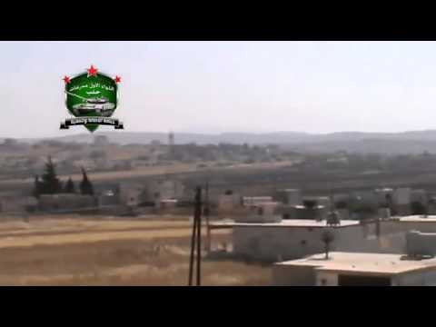 استهداف قوات النظام بصورايخ غراد من قبل لواء المدرعات في الزهراء في محافظة حلب