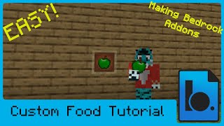 Minecraft Bedrock Addons Tutorial - Custom Food pt1 - Windows 10
