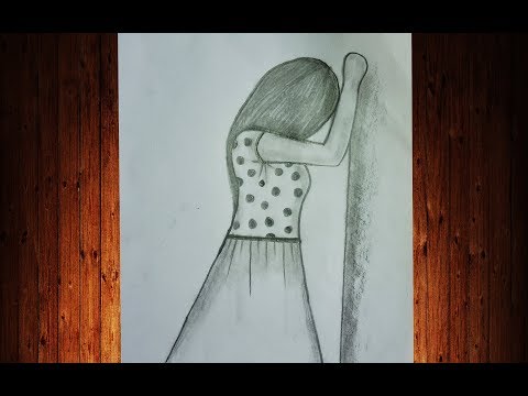 How to draw a sad girl - step by step / Pencil Sketch / Toma's Drawing