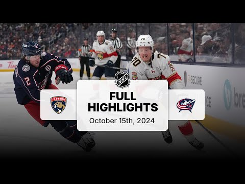 Panthers at Blue Jackets | October 15, 2024 | NHL Full Game Highlights