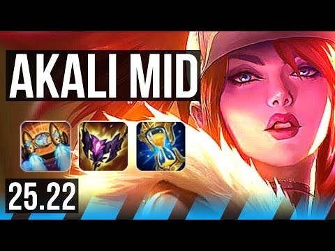 AKALI vs SYNDRA (MID) | 12/2/4, Rank 9 Akali, Dominating | NA Challenger | 25.22