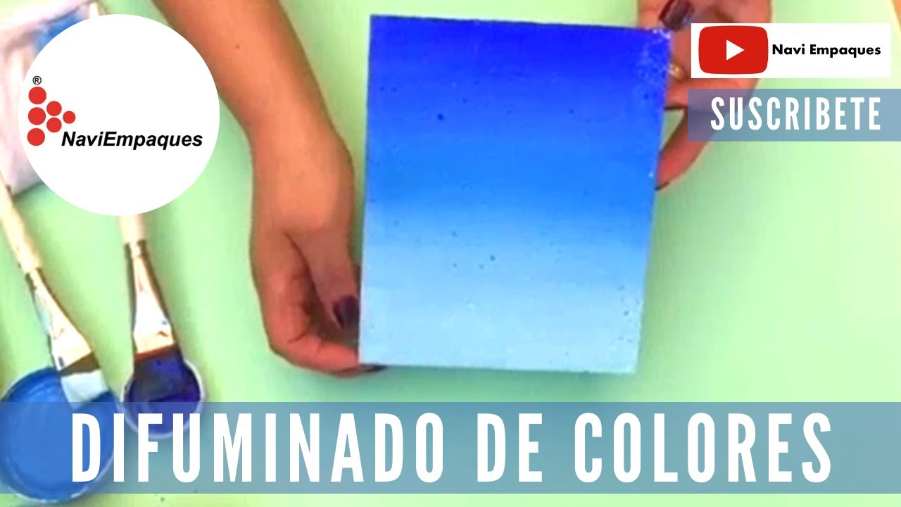 Cómo pintar Difuminado de colores. NaviEmpaques Tips