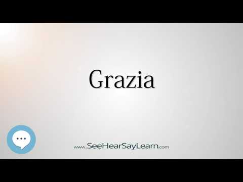 Grazia (How to Pronounce Cities of the World)💬⭐🌍✅
