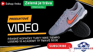 Pánské kopačky turfy Nike Tiempo Legend 10 Academy TF tmavě šedé