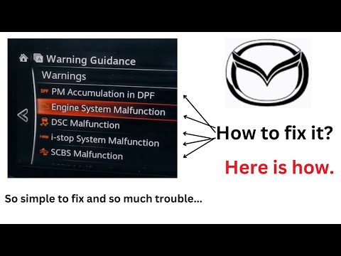 How to repair Mazda I-stop, DSC, SCBS, PM - DPF Fault | Step-by-Step Guide | Danko's DIY