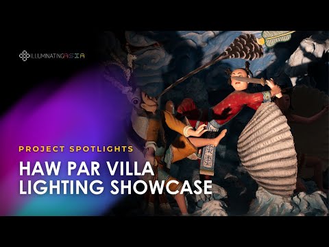 Vitrine de iluminação Haw Par Villa