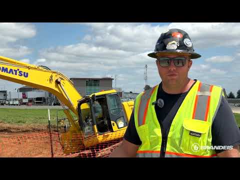 Dig-It Excavating Speeds Up Airport Hangar Job with Komatsu Equipment & IMC Technology from Brandeis
