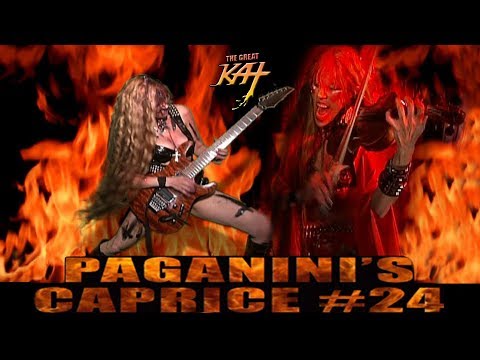 GREAT KAT JUILLIARD GRAD PAGANINI CAPRICE #24 Great Kat/Paganini-HISTORY'S GUITAR/VIOLIN VIRTUOSOS!