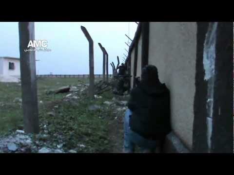 استهداف دبابة لقوات النظام في مطار منغ العسكري من قبل لواء شرارة الشمال