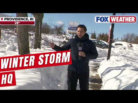 Providence, Rhode Island, Digging Out After Historic Blizzard Drops Nearly 40 Inches Of Snow