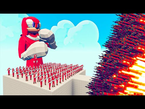 100x KNUCKLES + 1x GIANT KNUCKLES vs EVERY GODS - Totally Accurate Battle Simulator TABS
