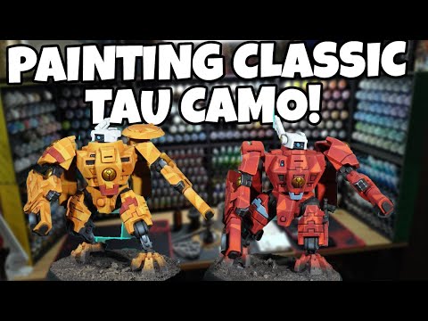 Painting the Old School Tau Camo made EASY!