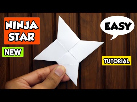 How to make a Paper Ninja Star | Origami - Paper Ninja Star | Paper ka ninja star kaise banaen