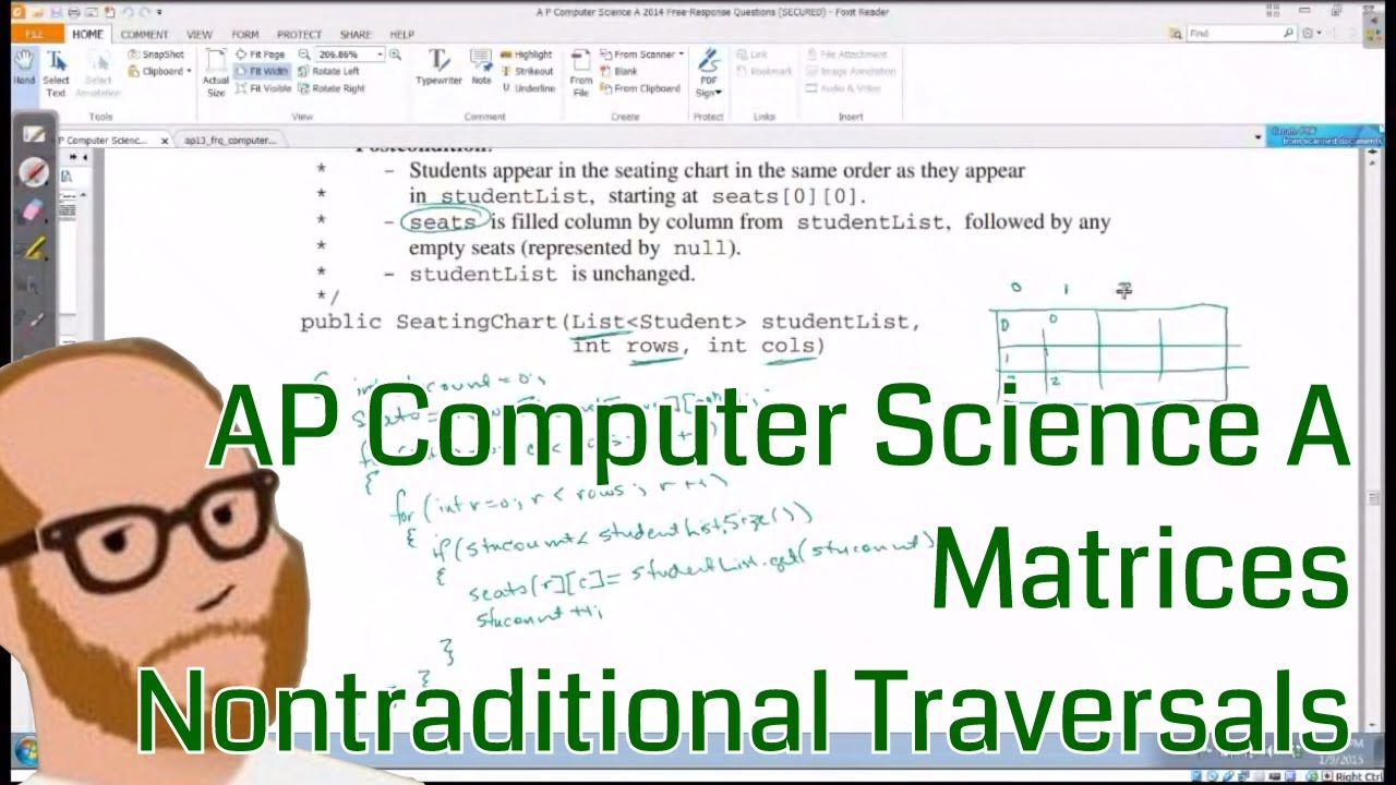 Computer Science AP - Matrices - Nontraditional Traversals