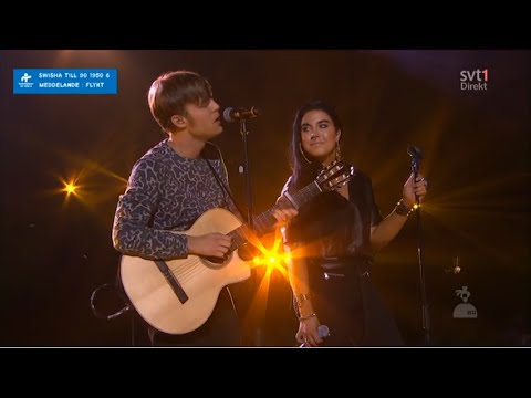 Maxida Märak & Björn Dixgård fr. Mando Diao - Love Last Forever @ hela Sverige skramlar, Globen 2015