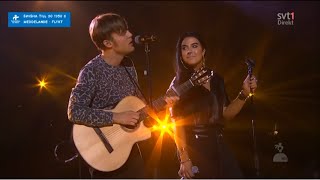 Maxida Märak & Björn Dixgård fr. Mando Diao - Love Last Forever @ hela Sverige skramlar, Globen 2015