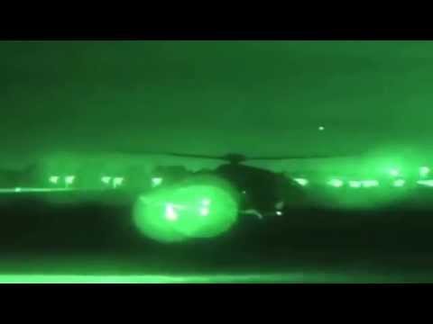 Irish Army Ranger Wing (ARW): helicopter fast-rope insertion by night