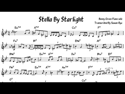 Benny Green - Stella By Starlight Transcription