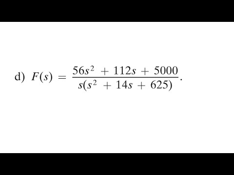 Problem 12.42(d) (Nilsson Riedel) Electric Circuits 12th Edition - Laplace Transform
