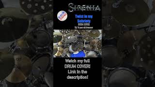 Video thumbnail for Sirenia - Twist in my Sobriety Drum Cover #shorts Link to full cover in description!!!9 by 3L3V3N DRUMS