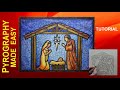Wood Burning For Beginners Watercolor Christmas Nativity Scene Pyrography Tutorial