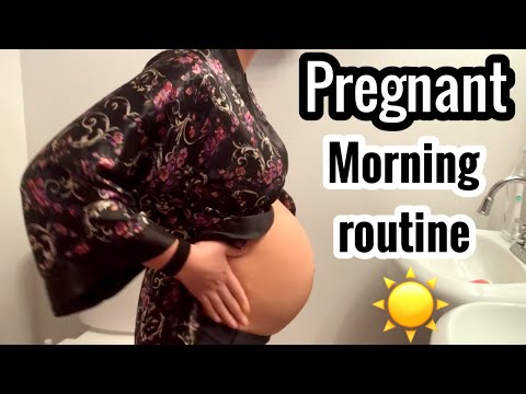 *VERY REALISTIC* PREGNANT MORNING ROUTINE | 20 weeks pregnant