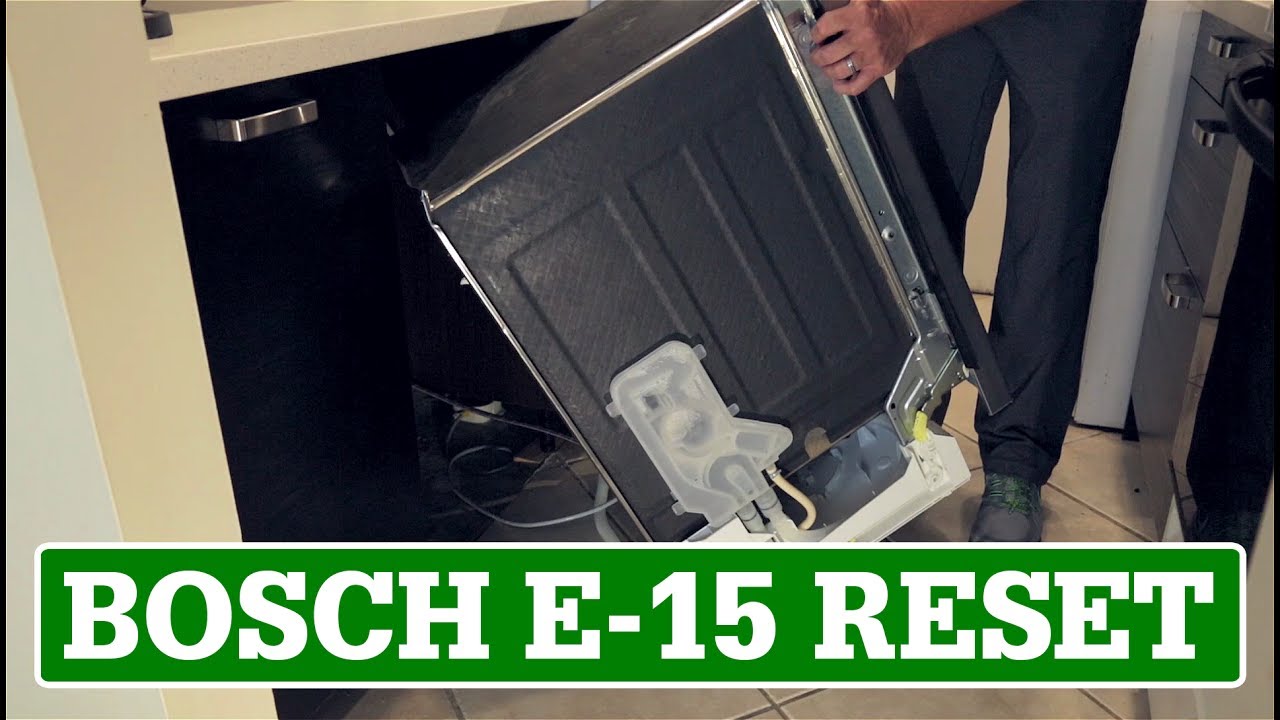 Watch Bosch Dishwasher Reset / E-15 Error Code now Bosch Dishwasher Reset / E-15 Error Code
