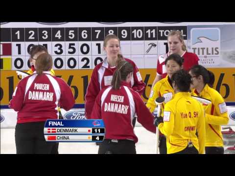 CURLING: WWCC 2013 Draw 1 - DEN vs CHN - HIGHLIGHTS