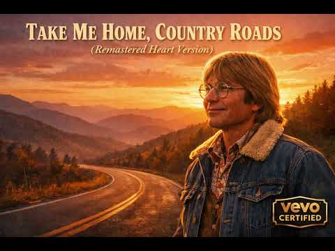 Take Me Home, Country Roads (Remastered Heart Version) | John Denver Emotional Folk Country Ballad 🎸