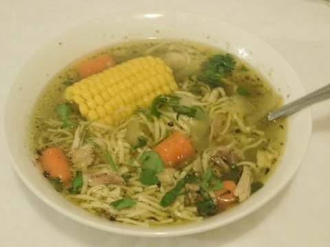 Chicken Noodle Soup (Sopa de Pollo )Puerto Rican...