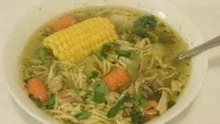 Chicken Noodle Soup (Sopa de Pollo )Puerto Rican style- Episode 64