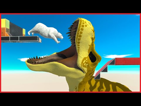 RUN FROM DEADLY CHICKS AND DON'T FALL TO DINO - Animal Revolt Battle Simulator