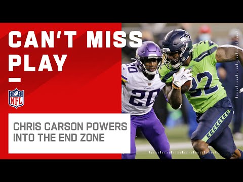 One-Handed INT Sets Up Huge Chris Carson TD Run