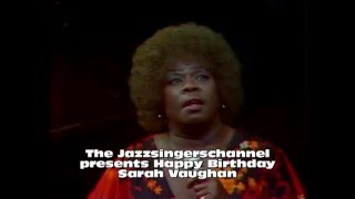 Happy Birthday Sarah Vaughan part 1