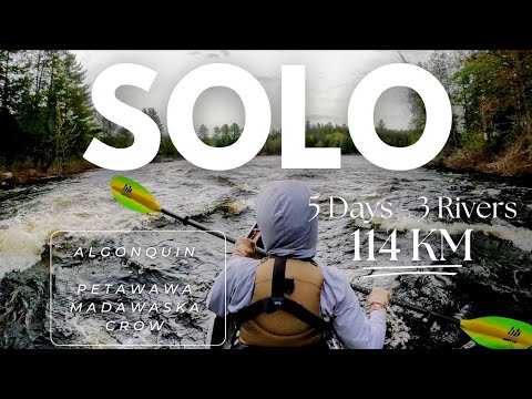 Algonquin Ice Out Spring Trout Fishing & Camping - 5 Day Solo Canoe Trip