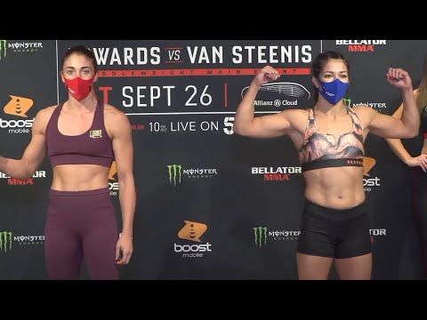Chiara Penco vs. Aleksandra Toncheva - Weigh-in Face-Off - (Bellator Euro Series 8) - /r/WMMA