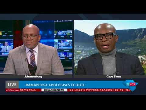 Ramaphosa apologises to Tutu