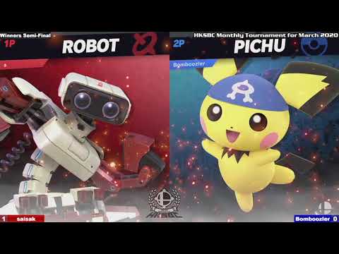 HKSBC Monthly Tournament for March 2020 - WSF saisak (ROB) vs Bomboozler (Pichu) - SSBU