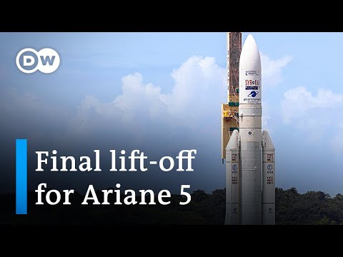 Europe's Ariane 5 rocket lifts off for its final flight | DW News