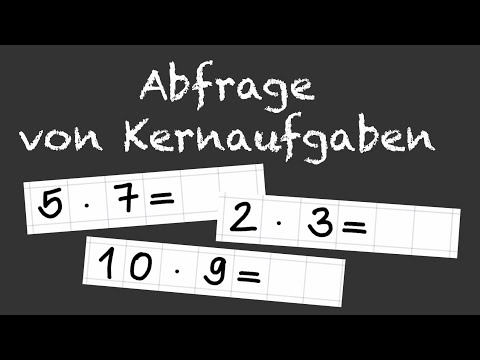 Abfrage Kernaufgaben (gemischt) | Einmaleins Klasse 2 Mathe | Distanzlernen