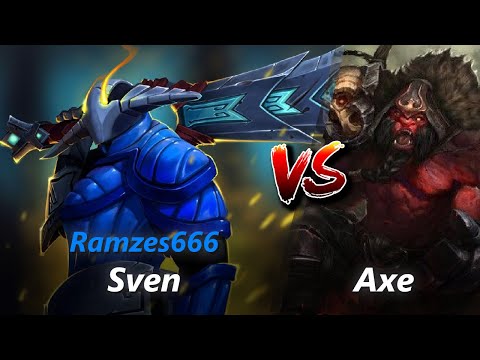 How to Sven safelane vs Axe/Winter Wyvern (feat. Ramzes666) | First 10 minutes