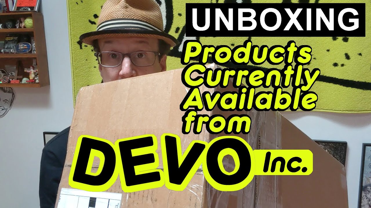 Unboxing Current Merch from DEVO Inc. Devolved Gear for DEVOtees!