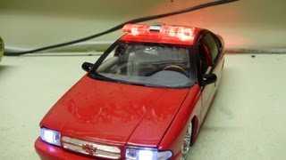 preview picture of video 'Custom ordered 1996 Chevy Impala SS Badge City Fire Department w' working lights'