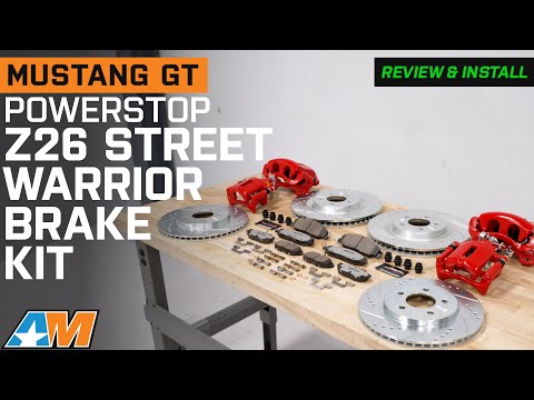 2011-2014 Mustang GT PowerStop Z26 Street Warrior Brake Rotor & Pad Kit Review & Install
