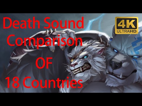 How Different Countries Sound When Volibear Die in LoL(Volibear 18 Countries Death Voice Comparison)