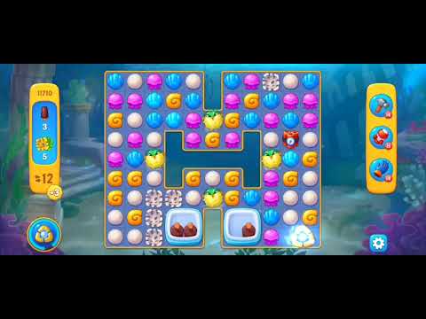 Fishdom Easy Level 11710 (with full seashell) @choraelmin