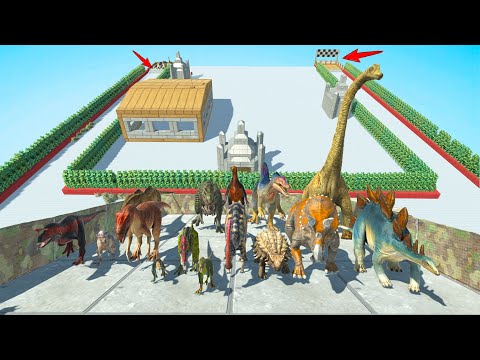 PINE FOREST SPEED SUPER CHAMPIONS RACE OF ALL DINOSAURS INTERESTED - Animal Revolt Battle Simulator