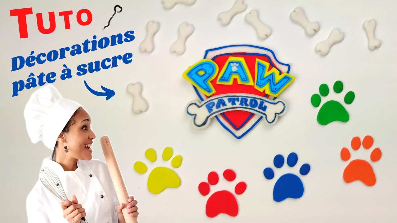 Pat patrouille en pâte à sucre  pour décorer vos cake design #pawpatrol